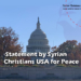 بيان صادر عن منظمة سوريون مسيحيون في الولايات المتحدة
